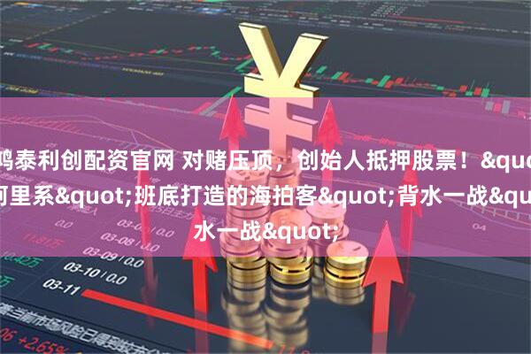 鸿泰利创配资官网 对赌压顶，创始人抵押股票！"阿里系"班底打造的海拍客"背水一战"
