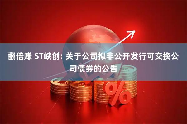 翻倍赚 ST峡创: 关于公司拟非公开发行可交换公司债券的公告